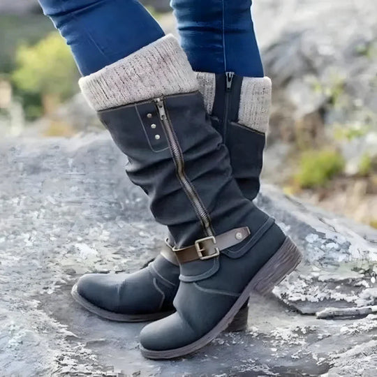 Kniehohe Damenstiefel Mit Rutschfester Oberfläche R&B
