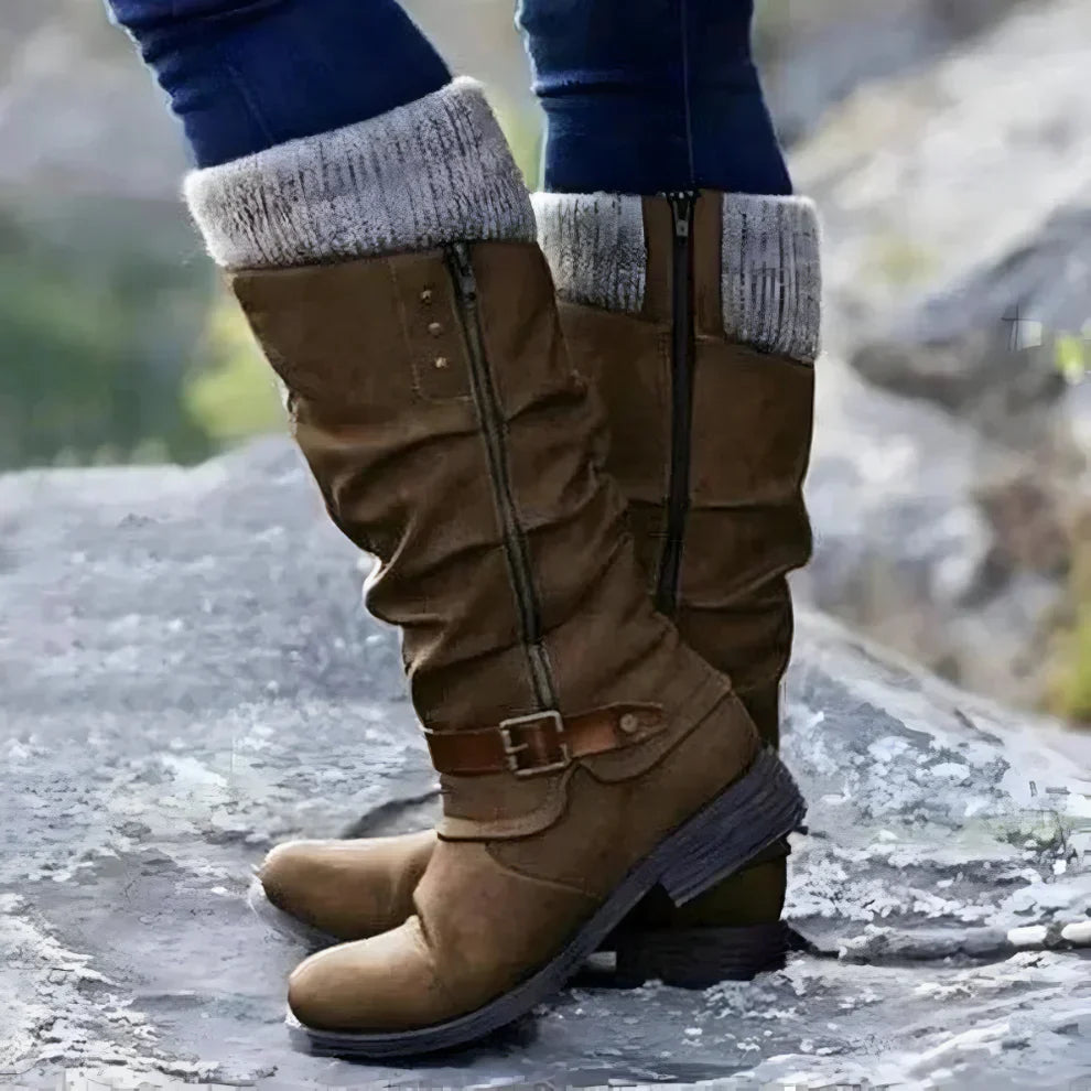Kniehohe Damenstiefel Mit Rutschfester Oberfläche R&B