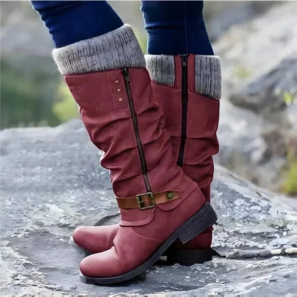 Kniehohe Damenstiefel Mit Rutschfester Oberfläche R&B