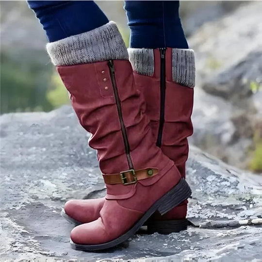 Kniehohe Damenstiefel Mit Rutschfester Oberfläche R&B