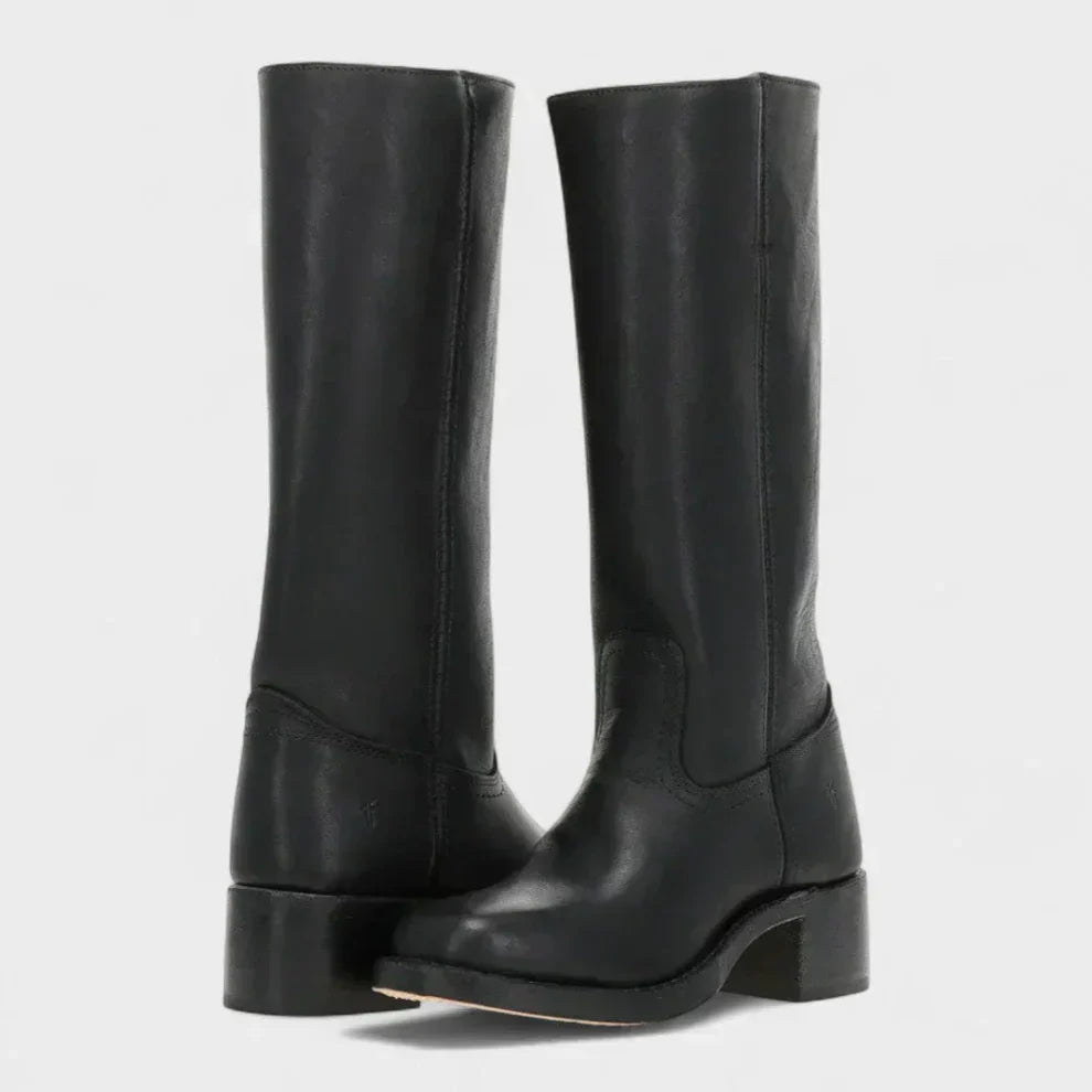 Klassische Damenstiefel Mit Blockabsatz Für Damen R&B