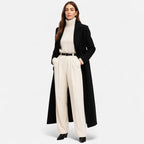 R&B | Longline Maxi Mantel Maßgeschneiderter Doppelreiher Winterübermantel