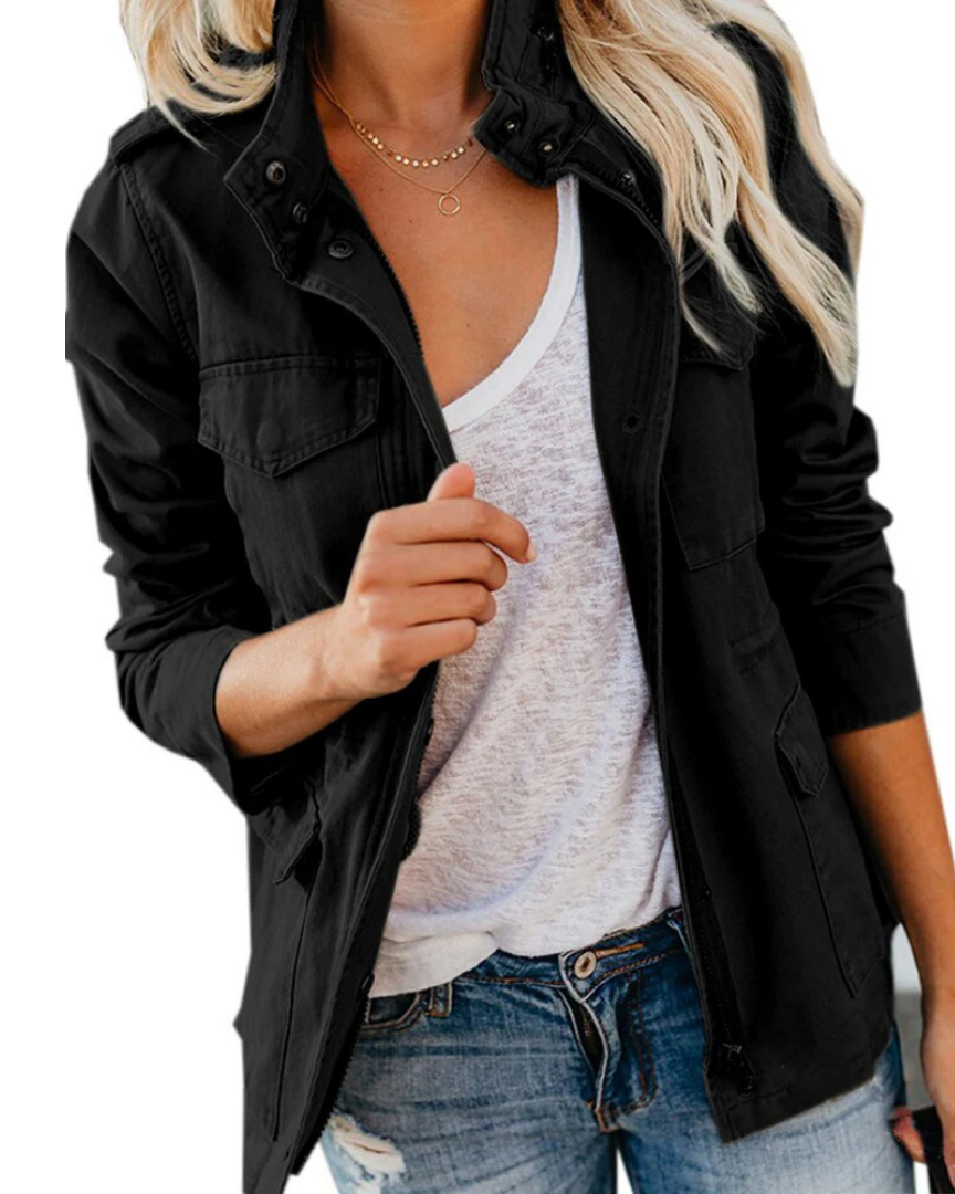 R&B | Utility Jacke für Damen, Lässige Größenlänge