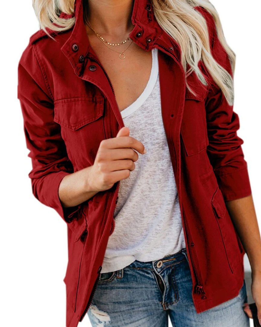 R&B | Utility Jacke für Damen, Lässige Größenlänge