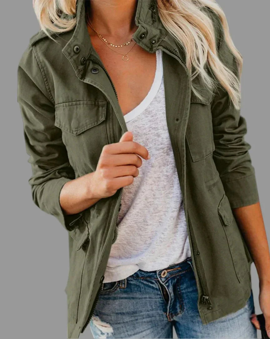 R&B | Utility Jacke für Damen, Lässige Größenlänge