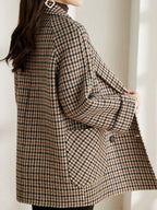 R&B | Langer Kariert Blazer – Klassischer Herbst-Winter Stil