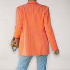 R&B | Oversized Blazer – Einreiher mit Reverskragen Jacke für Elegantes Layering