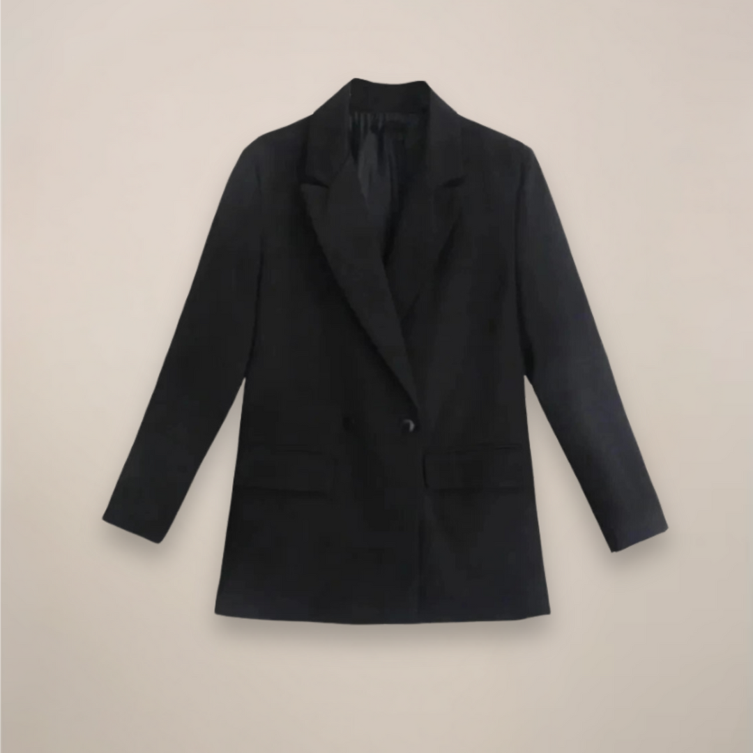 R&B | Oversized Doppelreiher Blazer Mantel – Langer Smarter Jacke für Herbst/Winter