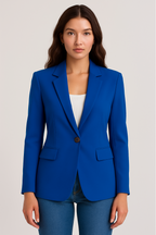 R&B | Maßgeschneiderter Blazer – Einreiher – Slim Fit – Blau