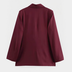 R&B | Taillierter Burgunder Blazer – Verfeinerte Passform für Schicke Freizeit-Looks