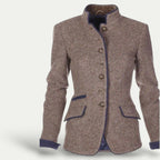 R&B | Taillierter Kurzer Blazer mit Stehkragen – Schick Lässige Schicht