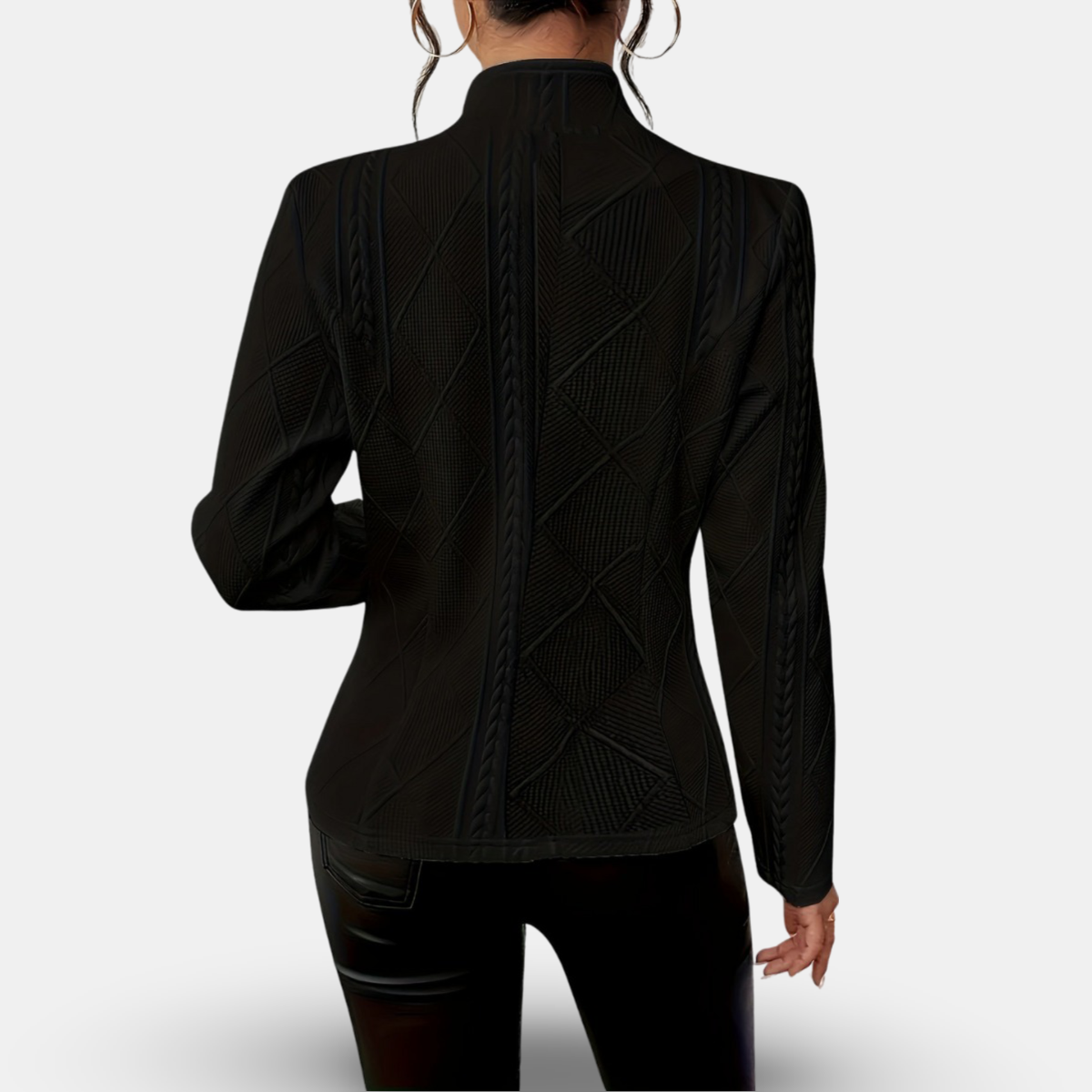 R&B | Strukturiertes Blazer – Taillierte Passform mit Geometrischen Details
