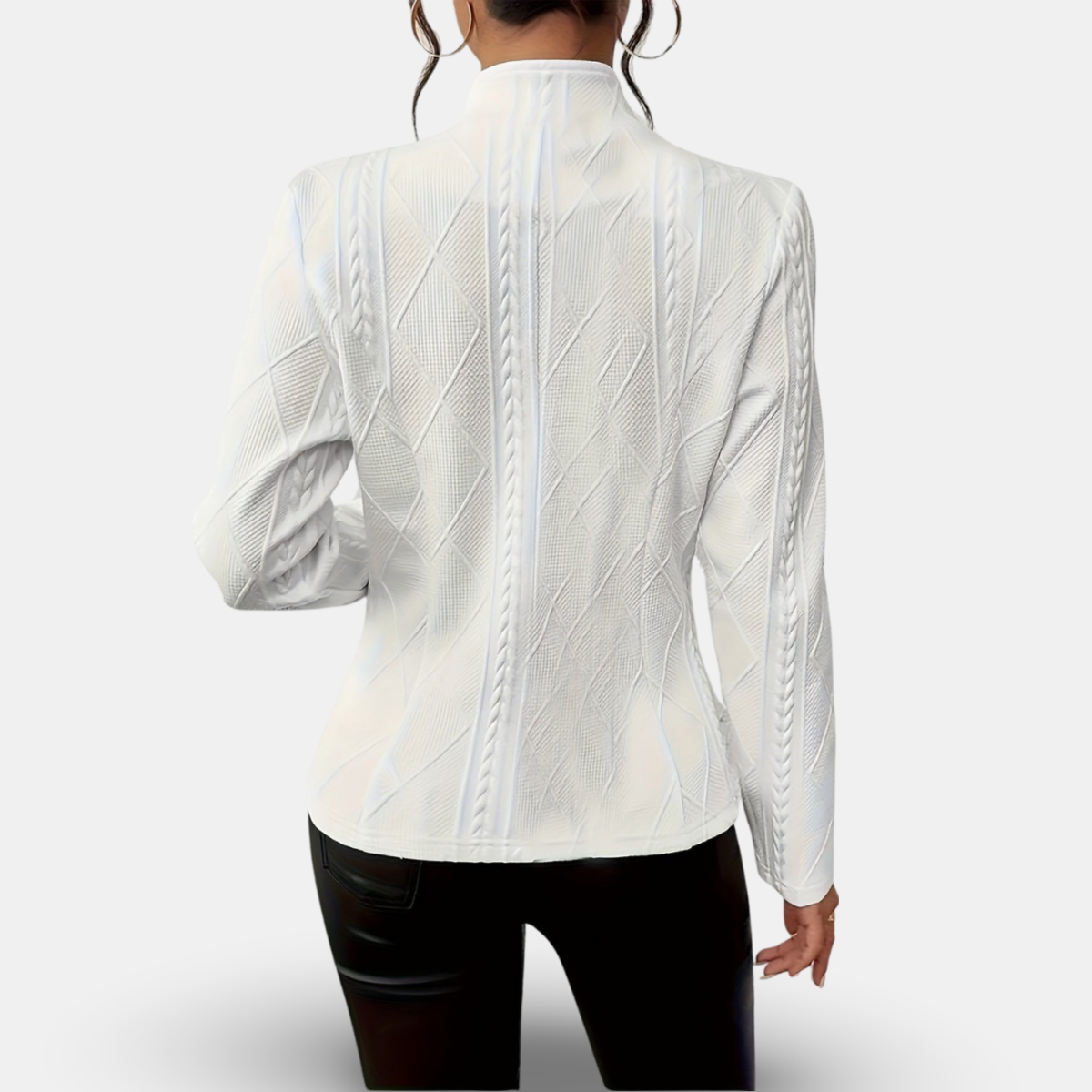 R&B | Strukturiertes Blazer – Taillierte Passform mit Geometrischen Details