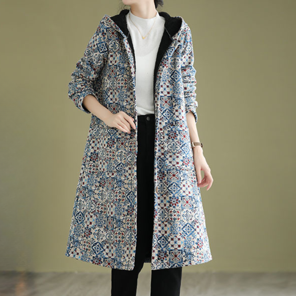 R&B | Elegante Winterjacke mit Kapuze für Damen