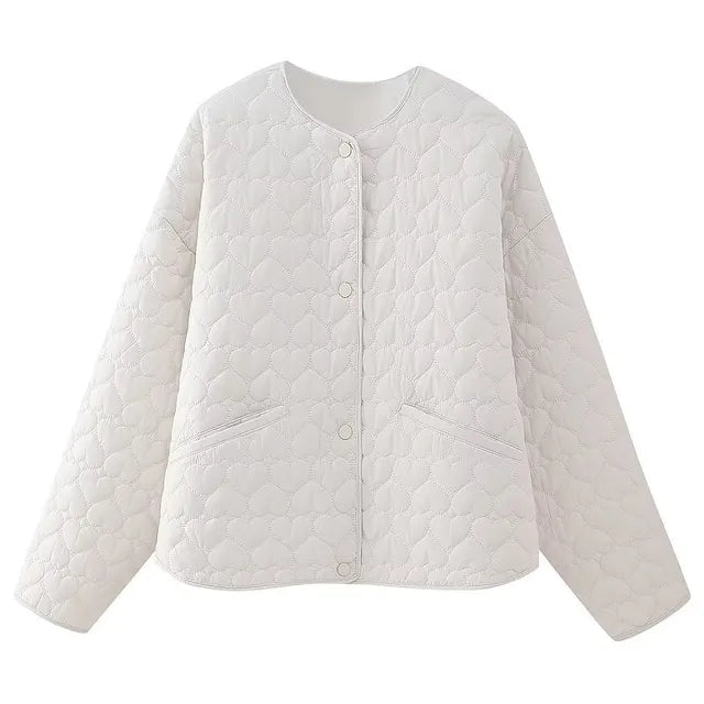R&B | Gefütterte Jacke mit Herzmotiv