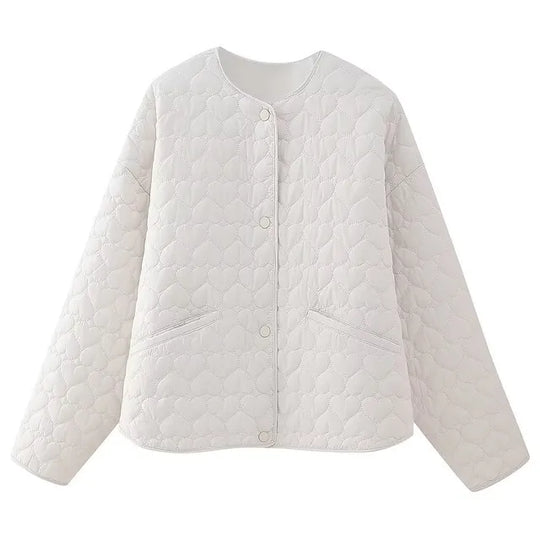 R&B | Gefütterte Jacke mit Herzmotiv