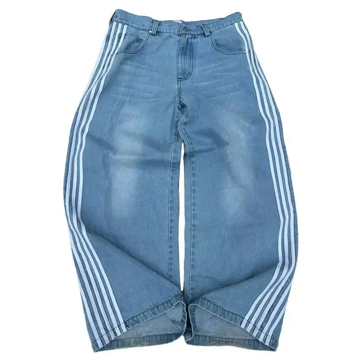 R&B | Baggy-Jeans mit hoher Taille