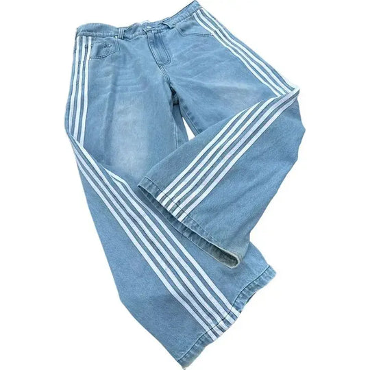 R&B - Baggy-Jeans mit hoher Taille