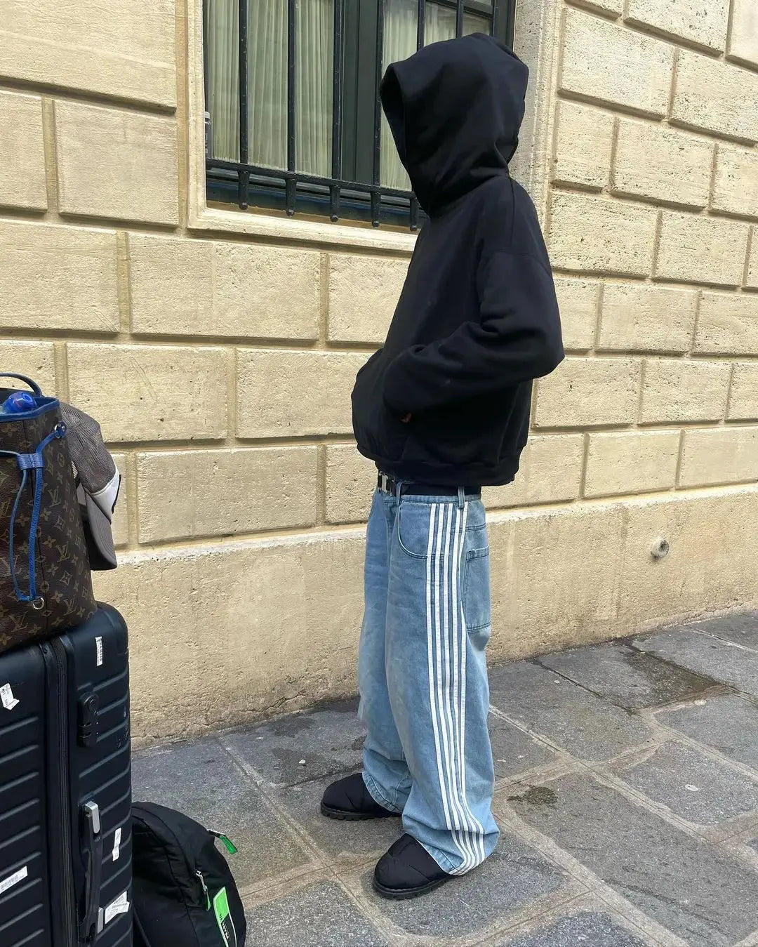 R&B | Baggy-Jeans mit hoher Taille