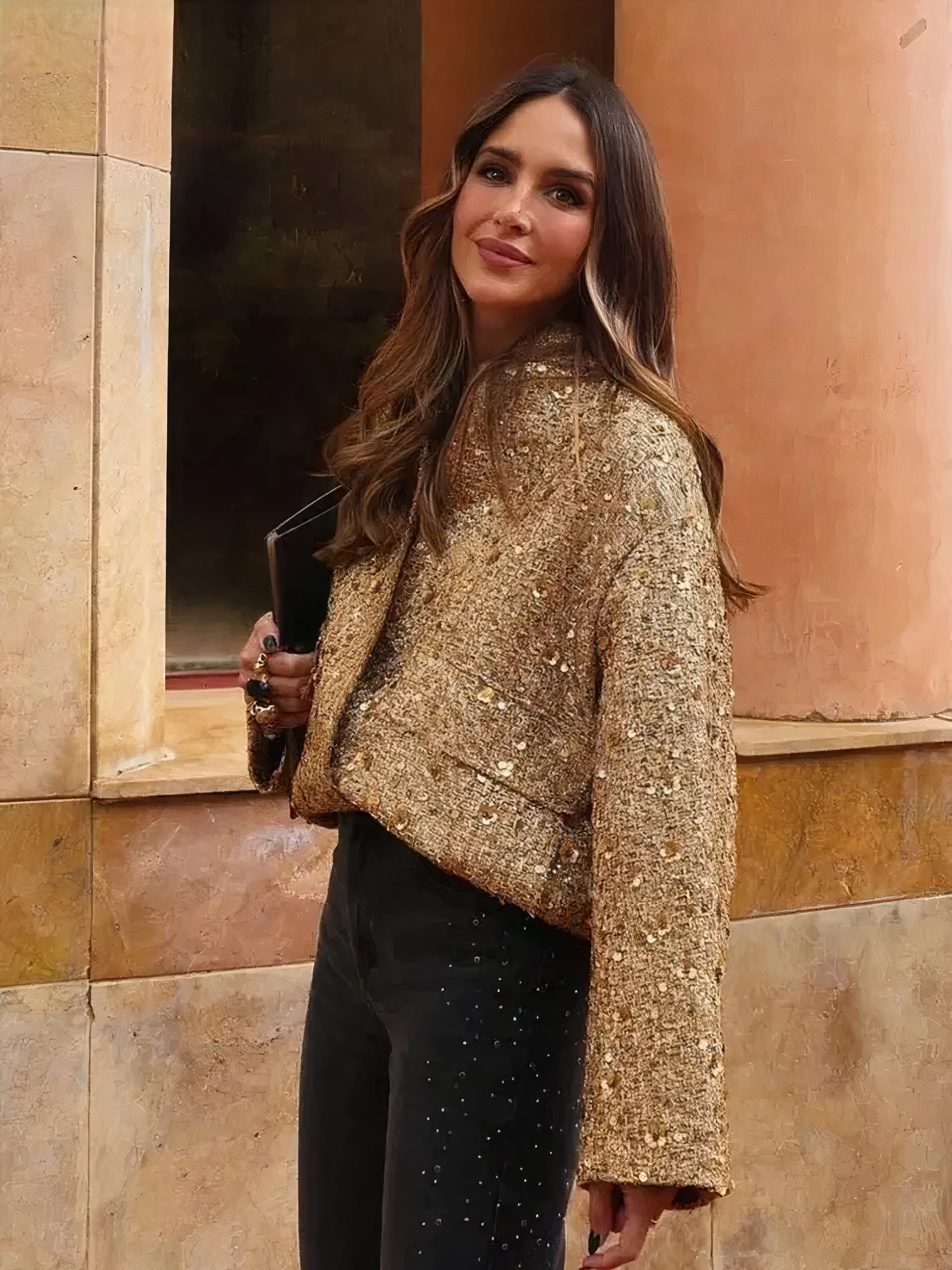 R&B | Goldene Paillettenjacke