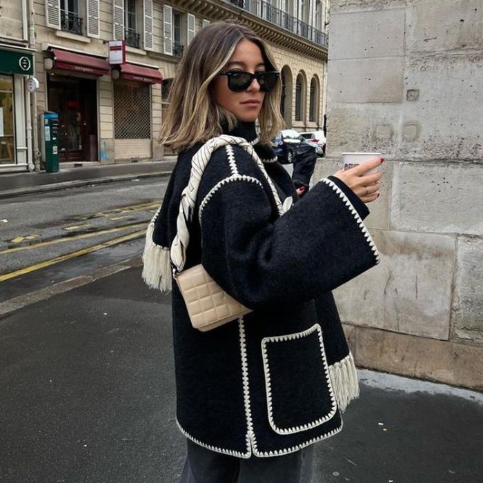 R&B | Blendenjacke - elegante oversized Damenwinteroberbekleidung