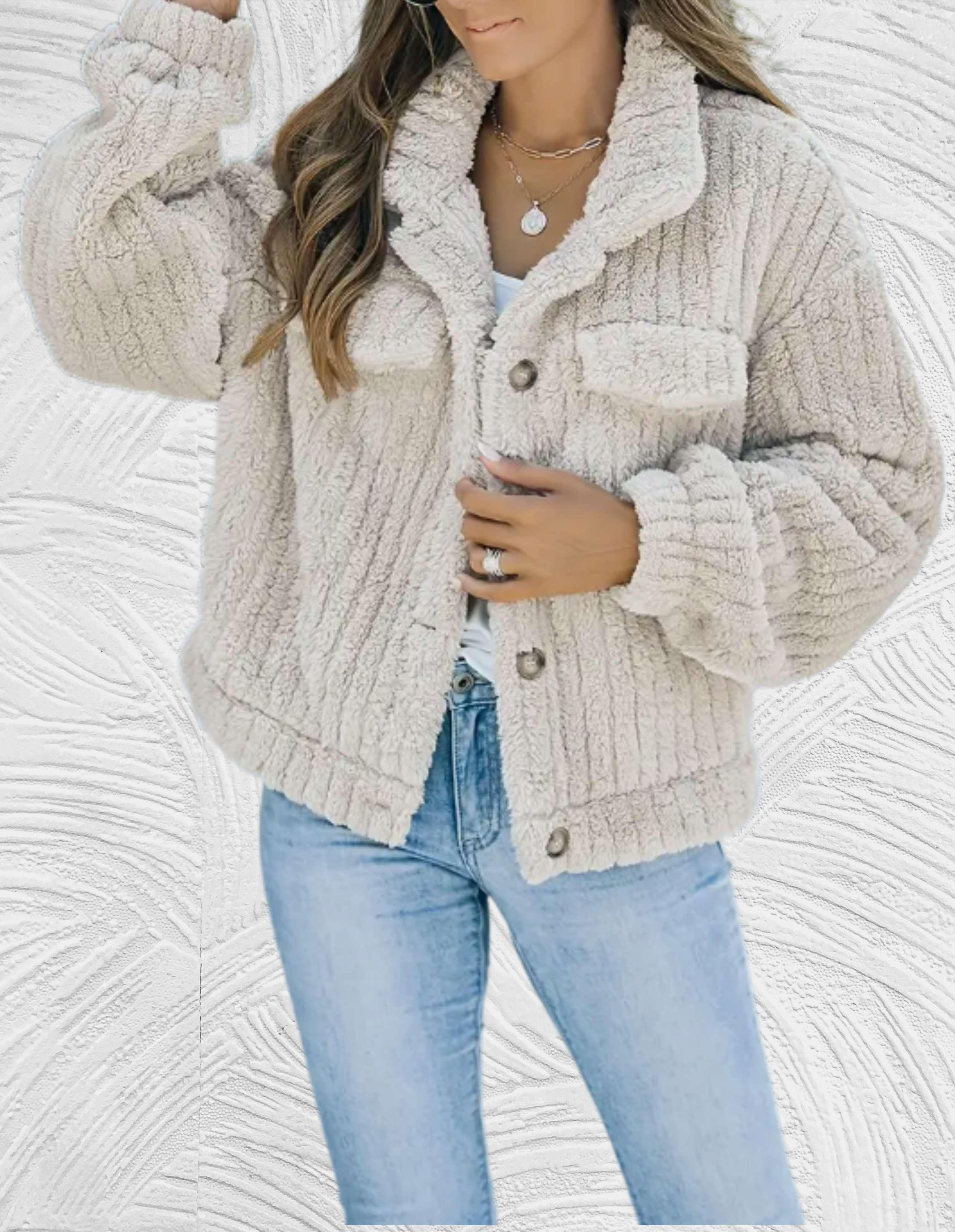 R&B | Damen Wolljacke Stilvolle Winter/herbst