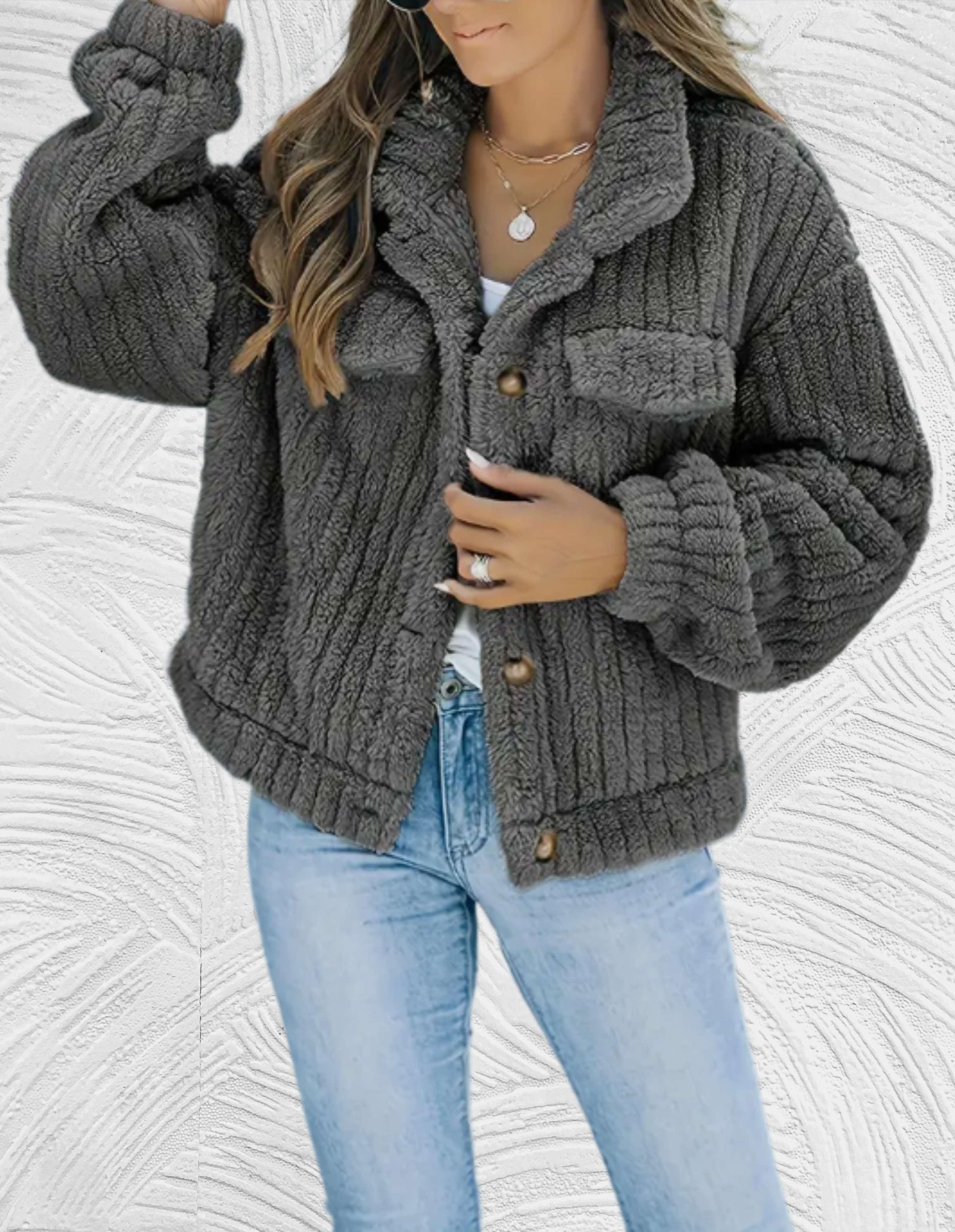 R&B | Damen Wolljacke Stilvolle Winter/herbst
