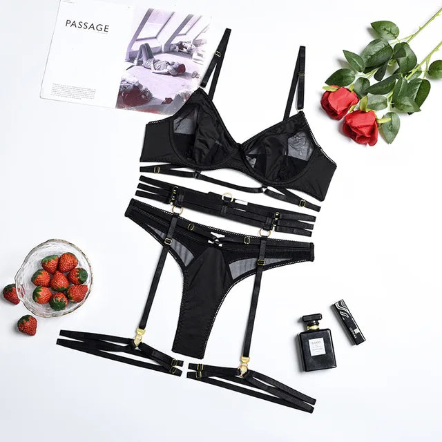 R&B | 3-teilige französische Unterwäsche Set