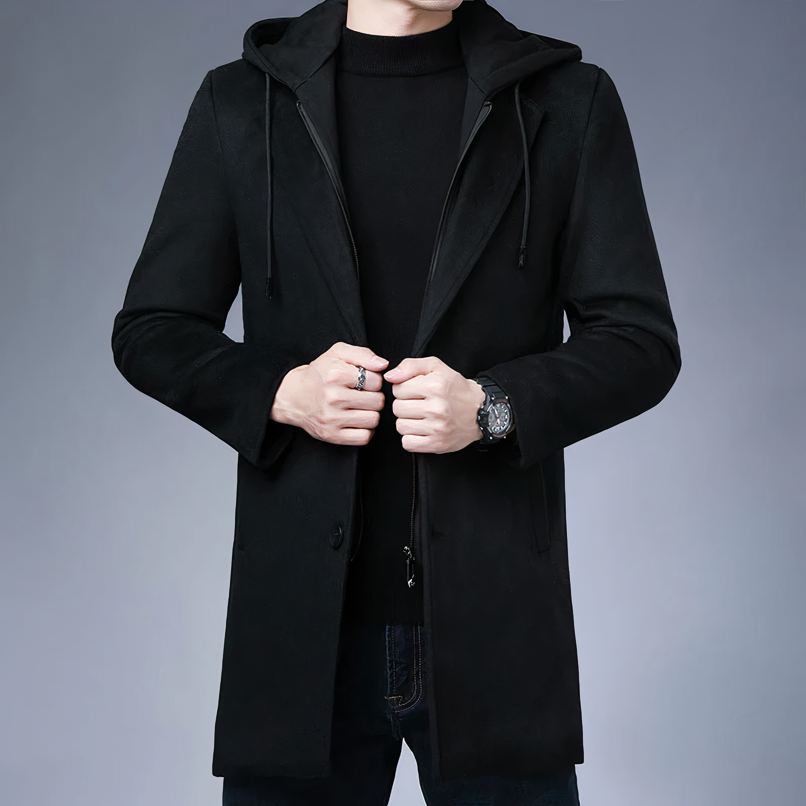 R&B | Wolltrenchcoat für Herren