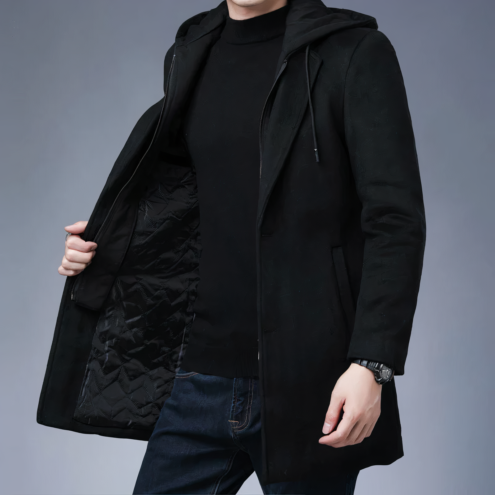 R&B | Wolltrenchcoat für Herren