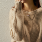 R&B | Cashmere Couture Cable-Knit Pullover