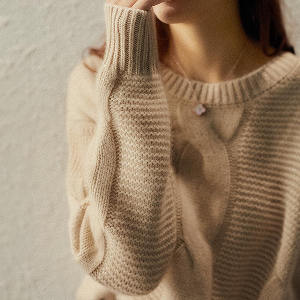 R&B | Cashmere Couture Cable-Knit Pullover