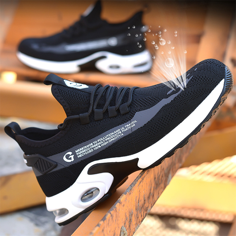 S1P mode Sicherheit Schuhe Männer Stahl Kappe Schuhe R&B