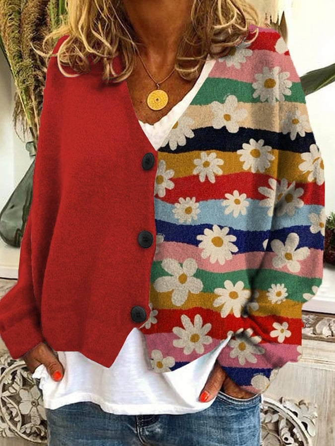 Schicke und vielseitige Winter-Strickjacke