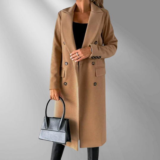 R&BMode Wollmantel | Stylischer Damenmantel Für Herbst Und Winter