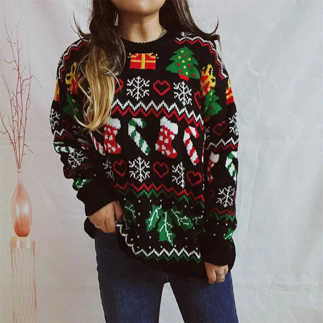 R&B | Strick Weihnachts Pullover Damenmode