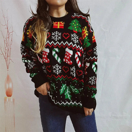 R&B | Strick Weihnachts Pullover Damenmode