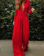 Damen Vintage Overall mit Elastischer Taille
