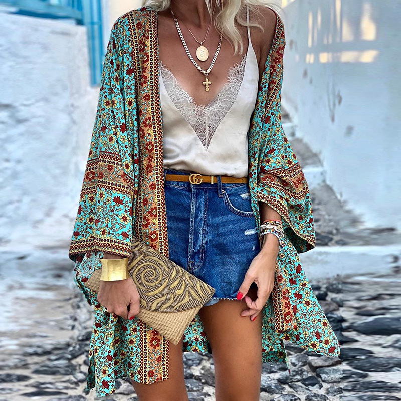R&B | Boho-Kimono Ein Fröhlicher, Stilvoller Und Mittellanger Kimono!
