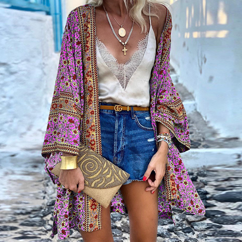 R&B | Boho-Kimono Ein Fröhlicher, Stilvoller Und Mittellanger Kimono!