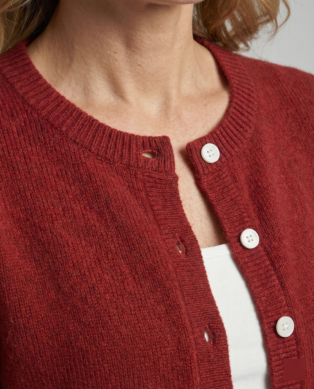 Zarter Damen Strick-Cardigan Kurz Herbst Jacke Hellblau Elegant Bequem