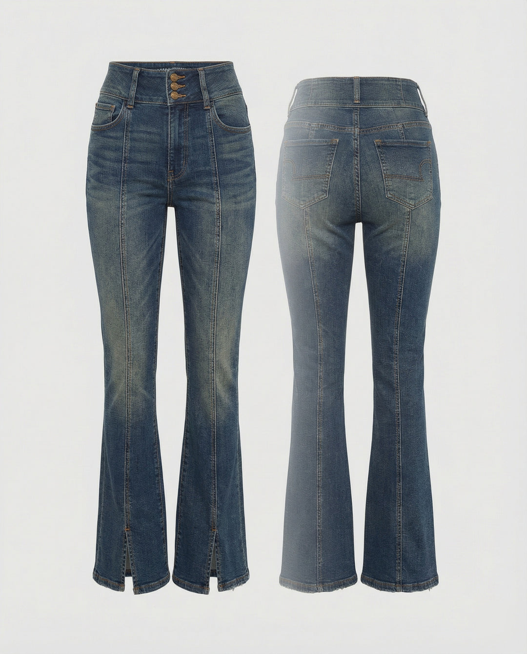 Seagull Jeans: Blaue High-Waist Denim für perfekten Sitz