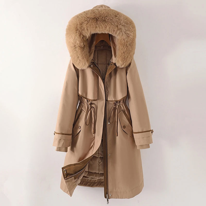 R&B | Damen Winter Steppjacke mit Kapuze