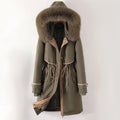 R&B | Damen Winter Steppjacke mit Kapuze