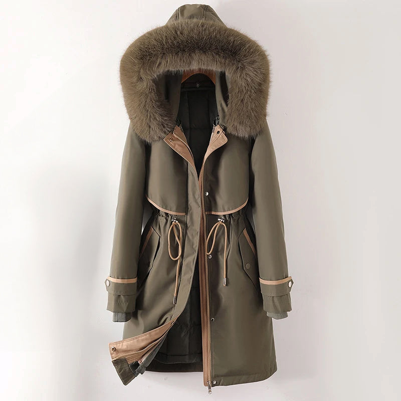 R&B | Damen Winter Steppjacke mit Kapuze