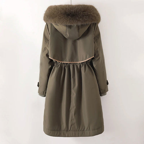 R&B | Damen Winter Steppjacke mit Kapuze