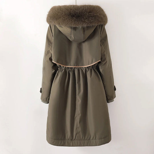 R&B | Damen Winter Steppjacke mit Kapuze
