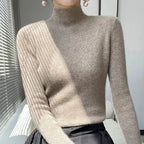 R&B | Strickpullover mit Halbem Rollkragen und Langen Ärmeln