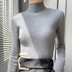 R&B | Strickpullover mit Halbem Rollkragen und Langen Ärmeln