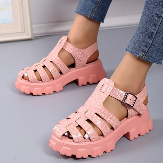 Waveselegance Gladiatoren Sandalen R&B